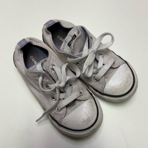 3/$30 Converse Girls Toddler 10 Lavender Light Purple All Stars Chucks Classic